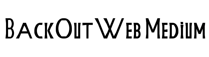 BackOutWeb Medium  नि: शुल्क फ़ॉन्ट्स डाउनलोड