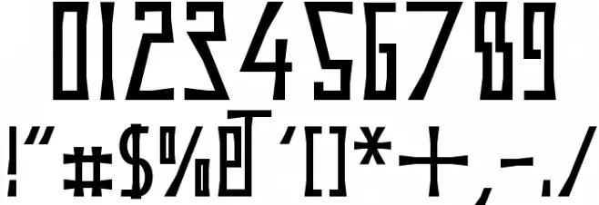 BackOutWeb Font OTHER CHARS