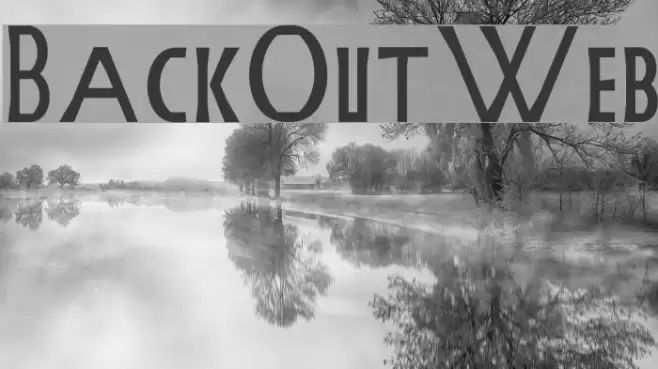 BackOutWeb Font examples