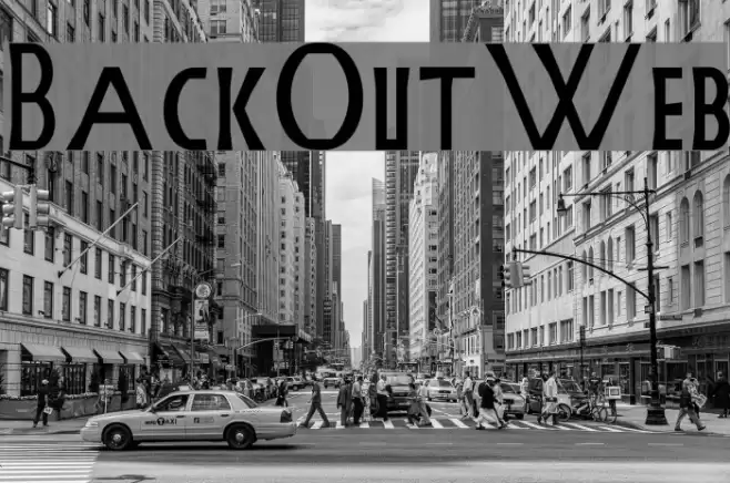 BackOutWeb Font examples