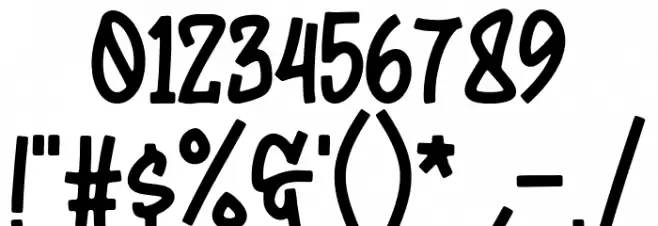 BackPeace Шрифта ДРУГИЕ символов