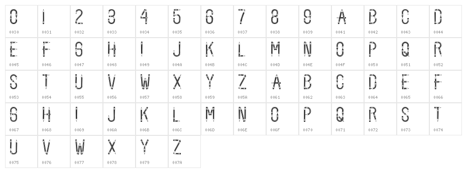 BackToSchool Character Map