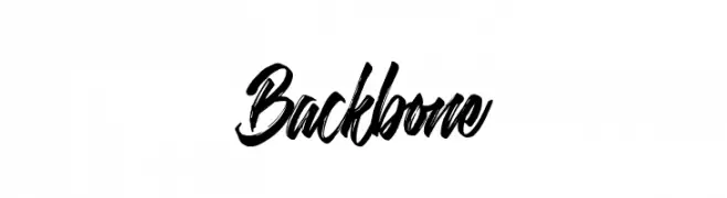 Backbone  フリーフォントのダウンロード