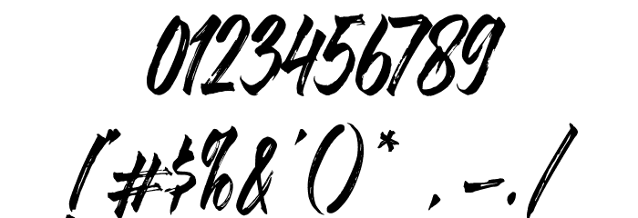Backbone Font OTHER CHARS