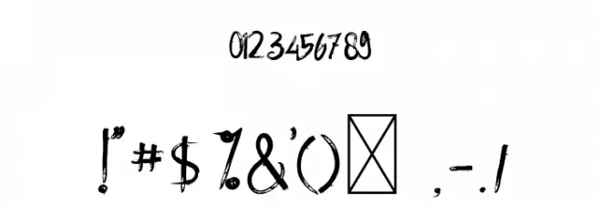 BackboneRegular Font OTHER CHARS