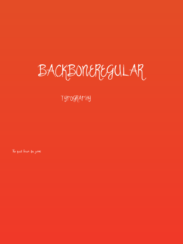 BackboneRegular Poster