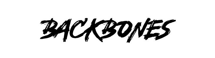 Backbones  Frei Schriftart Herunterladen