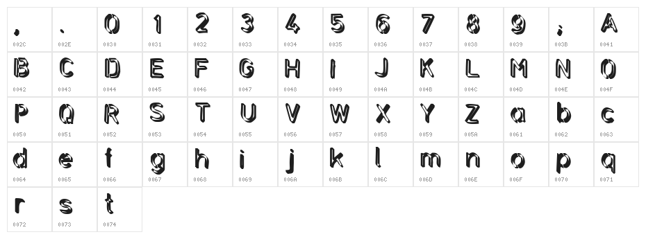 Backcab Extra Crispy Character Map