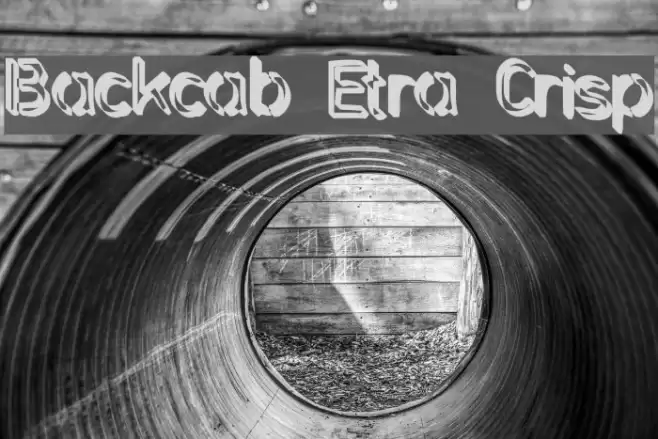Backcab Extra Crispy Шрифта examples