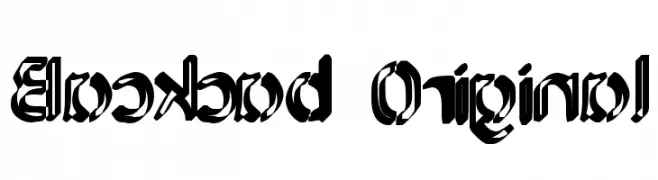 Backcab Original  Frei Schriftart Herunterladen