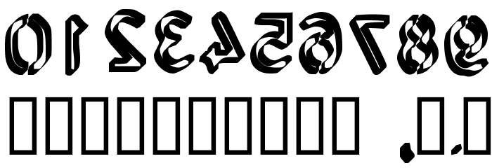 Backcab Original Font OTHER CHARS