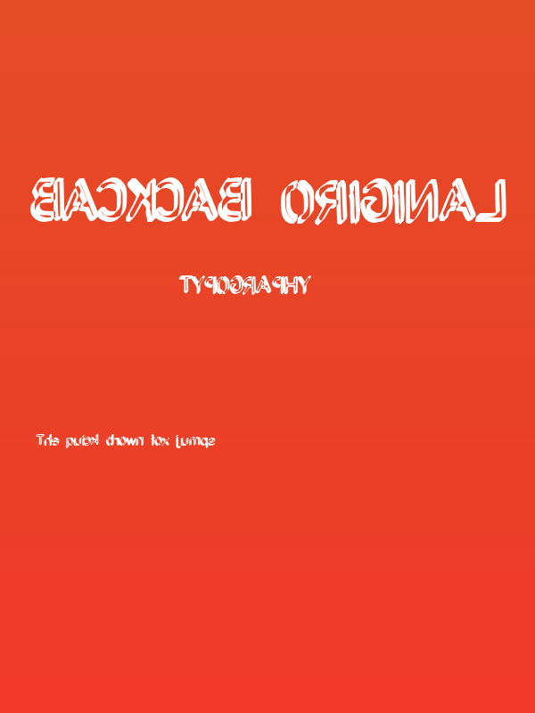 Backcab Original Poster