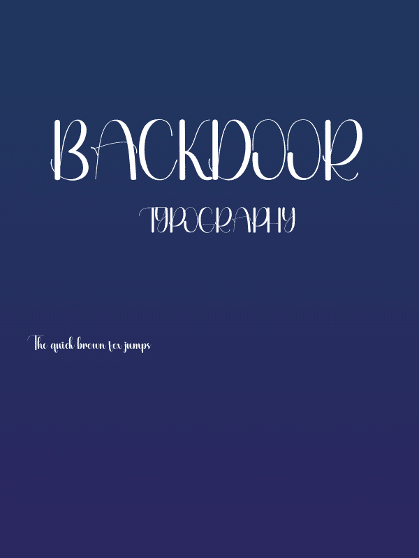 Backdoor Poster