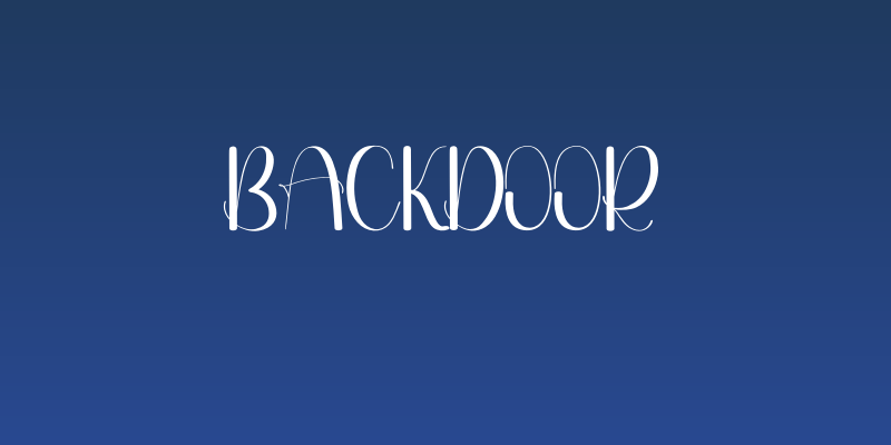 Backdoor Social Header