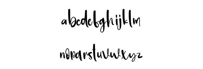 Backdrop Font LOWERCASE