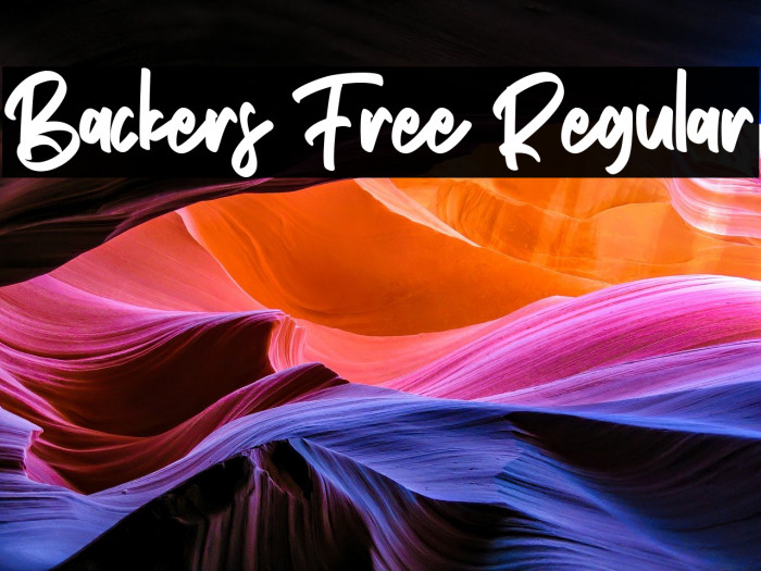 Backers Free Regular Example 1