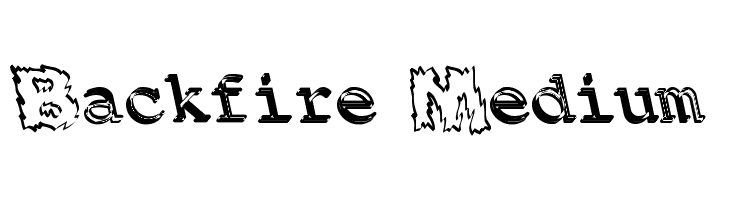 Backfire Medium  Frei Schriftart Herunterladen