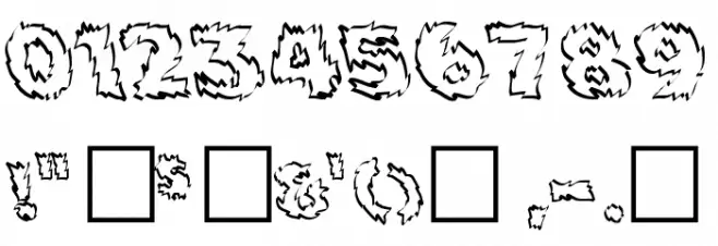 Backfire Medium Font OTHER CHARS