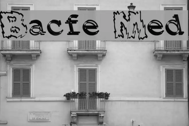 Backfire Medium Font examples