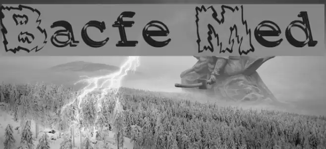 Backfire Medium Font examples