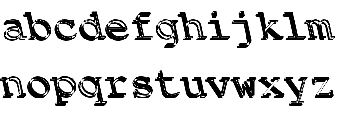 Backfire Medium Font LOWERCASE