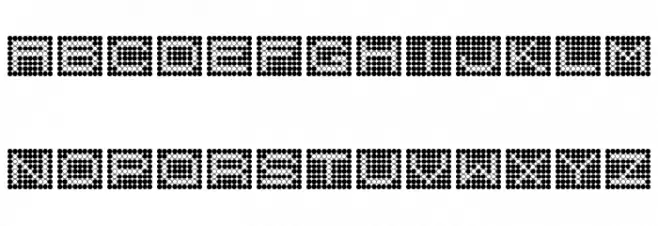 Backflash Inverted Regular Font Litere mari