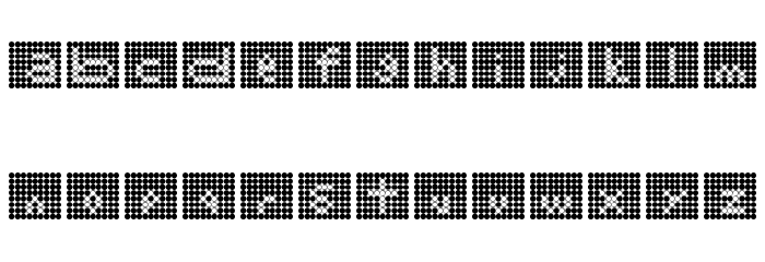 Backflash Inverted Regular Font LOWERCASE