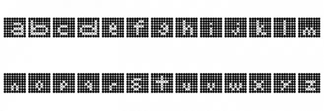 Backflash Inverted Regular फ़ॉन्ट लोअरकेस