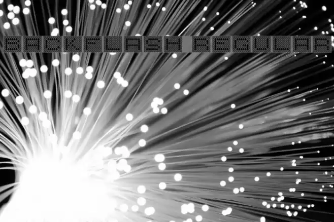 Backflash Regular Font examples