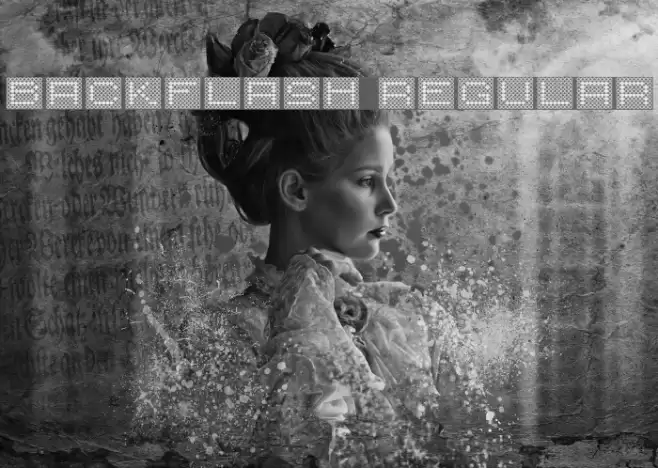 Backflash Regular Font examples