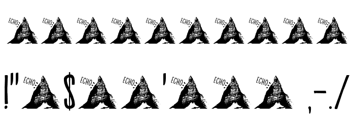 BackgroundEchoDEMO-Regular Font OTHER CHARS