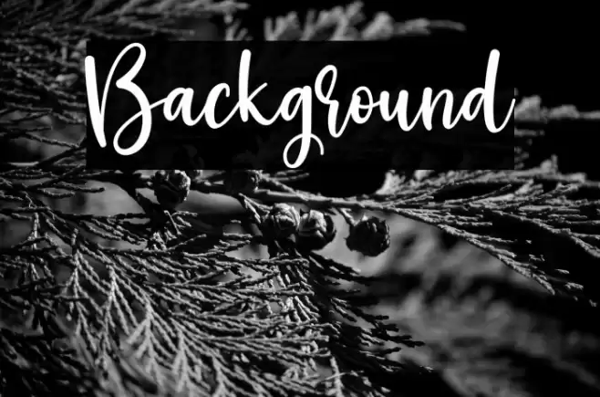 Background Font examples
