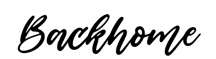 Backhome  Frei Schriftart Herunterladen