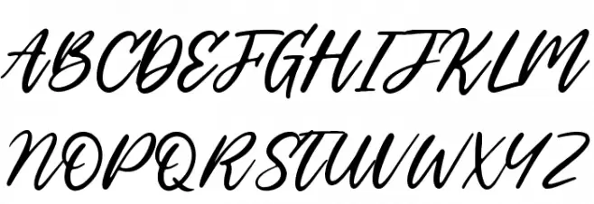 Backhome Schriftart Groß