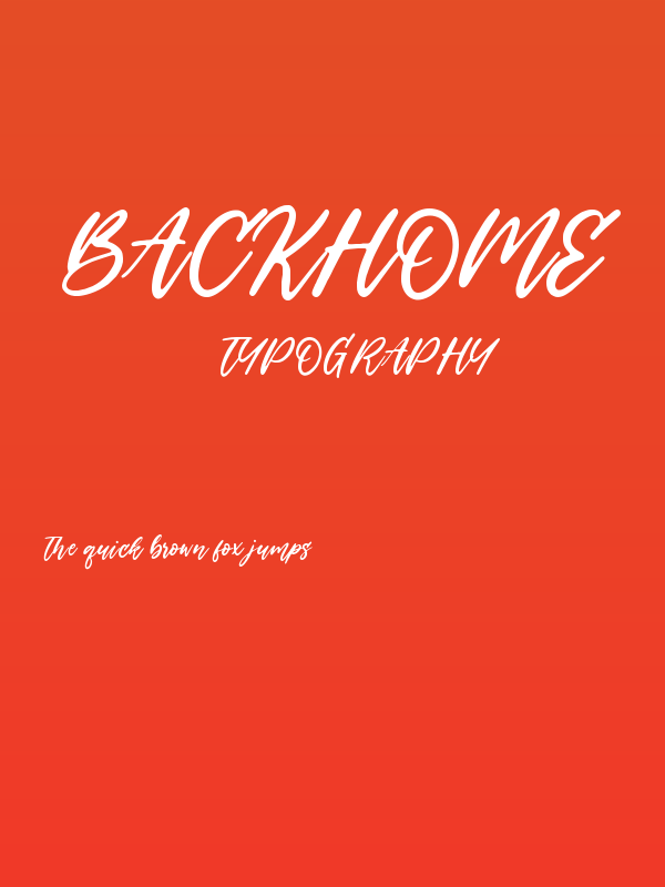 Backhome Poster