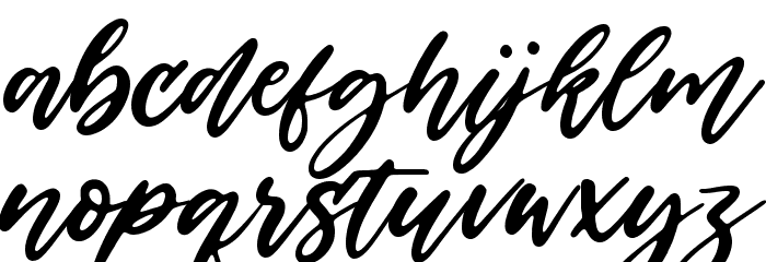 Backhome Font LOWERCASE