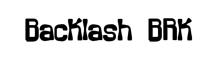 Backlash BRK  les polices de caractères gratuit tlcharger