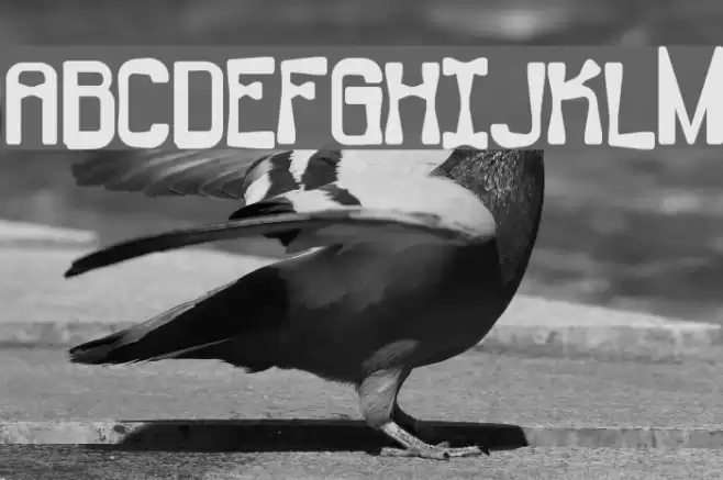 Backlash BRK Font examples