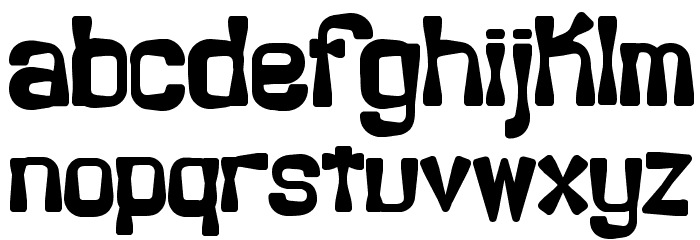 Backlash BRK Font LOWERCASE