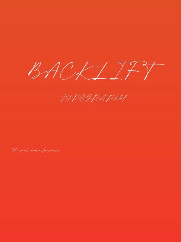 Backlift Poster