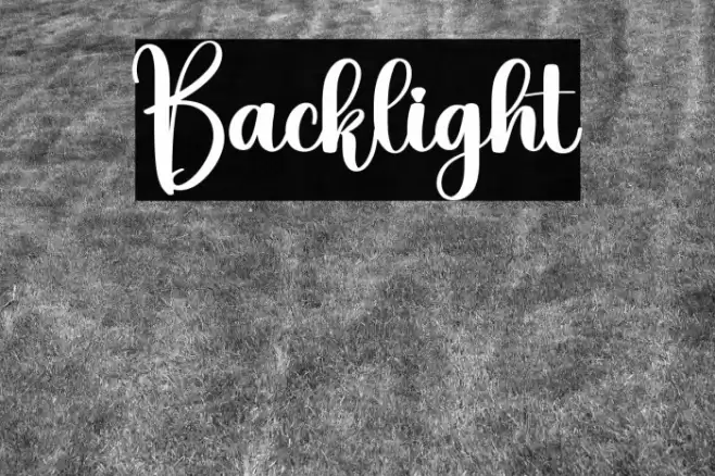 Backlight Caratteri examples