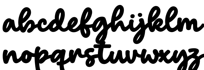 Backline Font LOWERCASE
