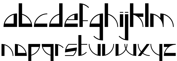 Backlog Normal Schriftart Kleinbuchstaben