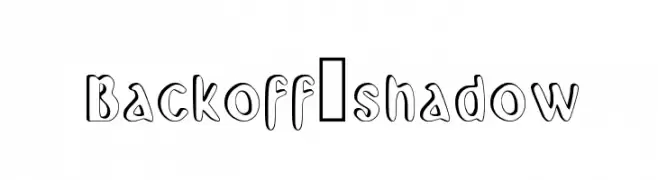 Backoff_shadow  font caratteri gratis