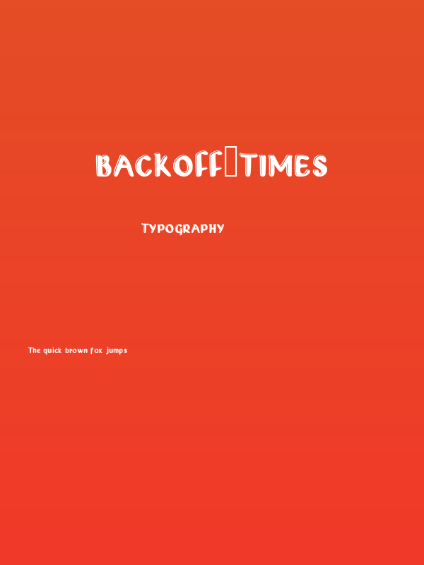 Backoff_times Poster