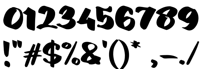 Backpack Font OTHER CHARS
