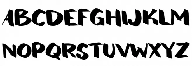 Backpack Schriftart Groß