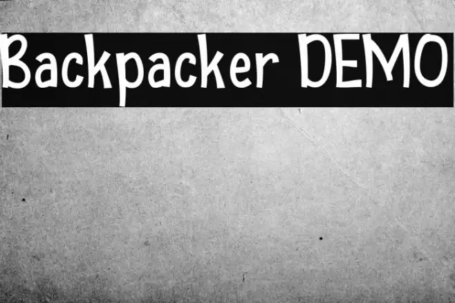 Backpacker DEMO Fonte examples