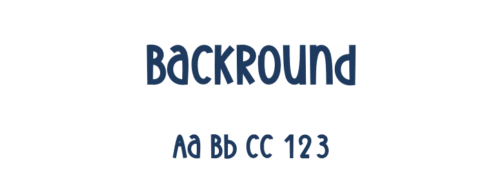 Backround Font Preview