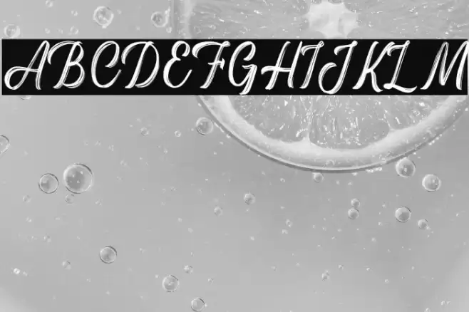 Backrush Font examples